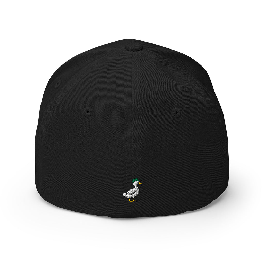 PATO script golf cap with green embroidery