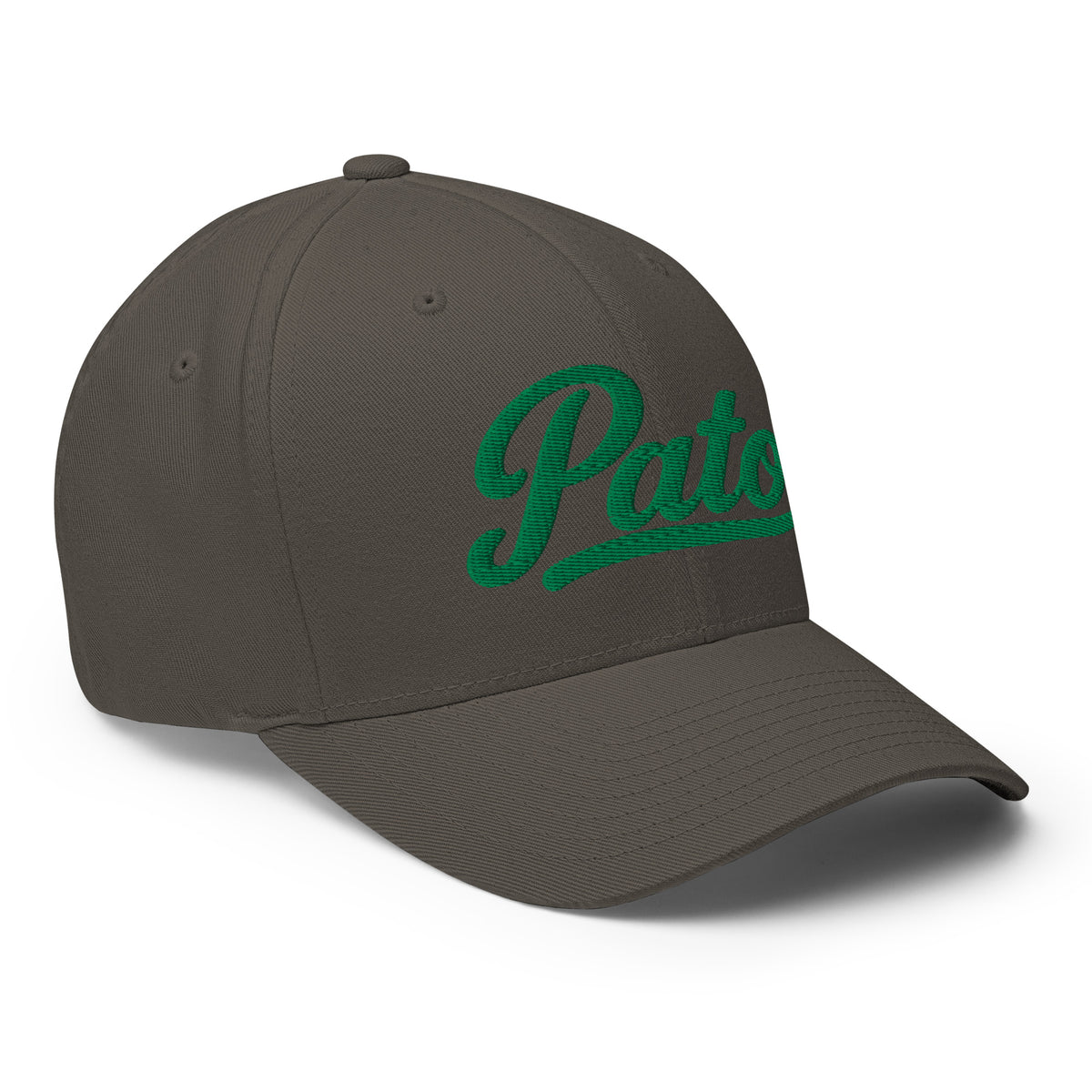 PATO script golf cap with green embroidery