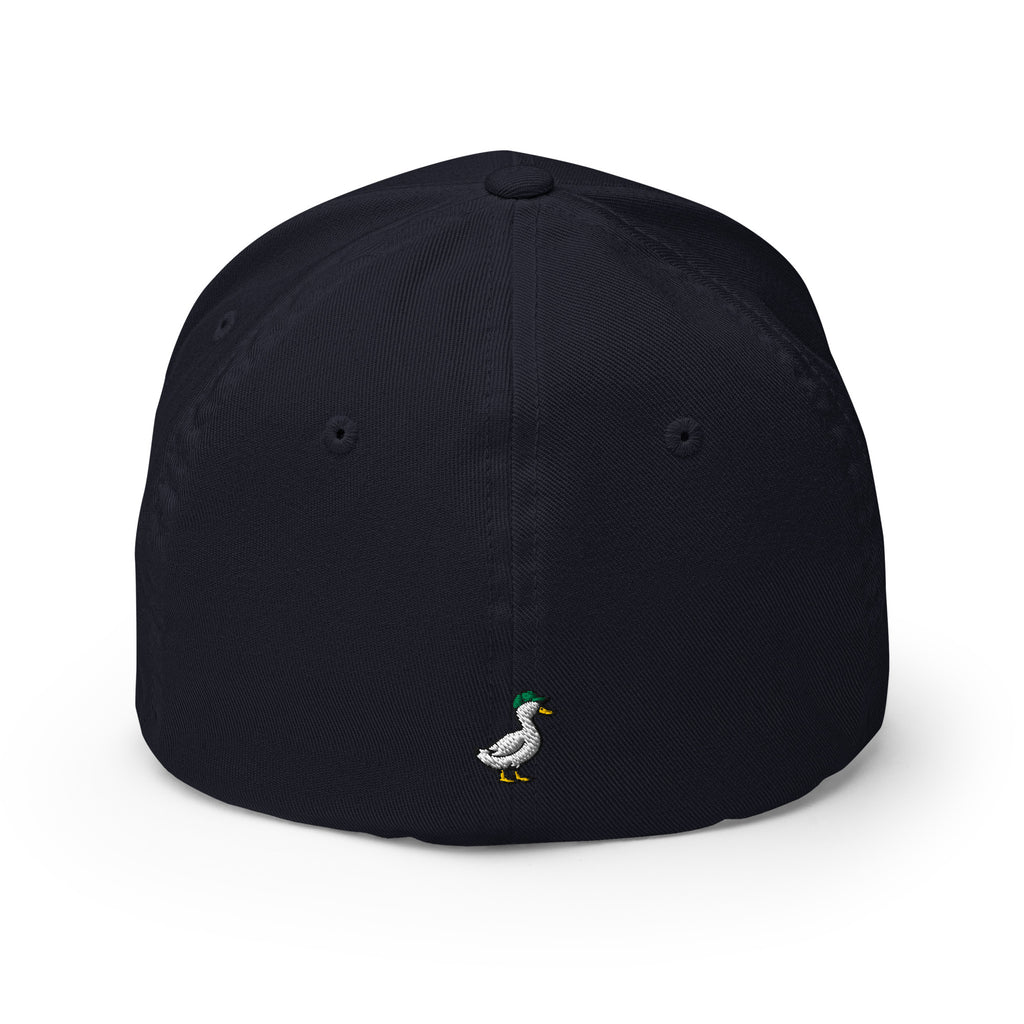 PATO script golf cap with green embroidery
