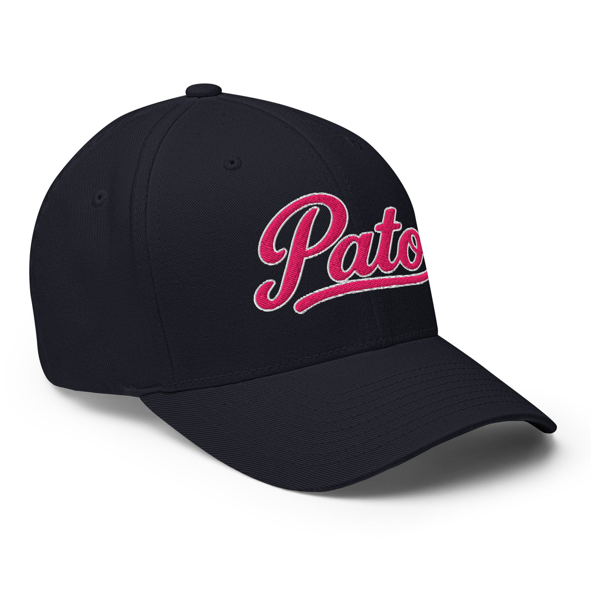 PATO script golf cap with pink embroidery