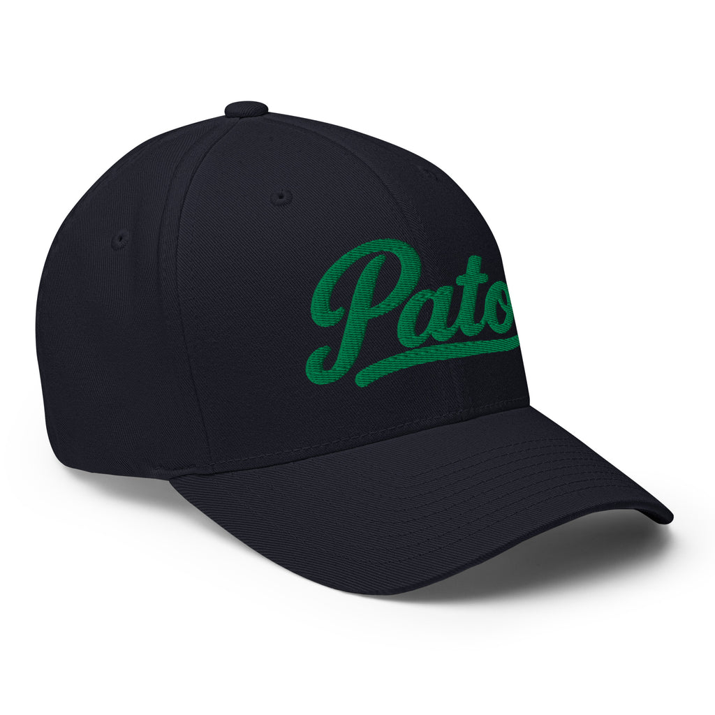 PATO script golf cap with green embroidery