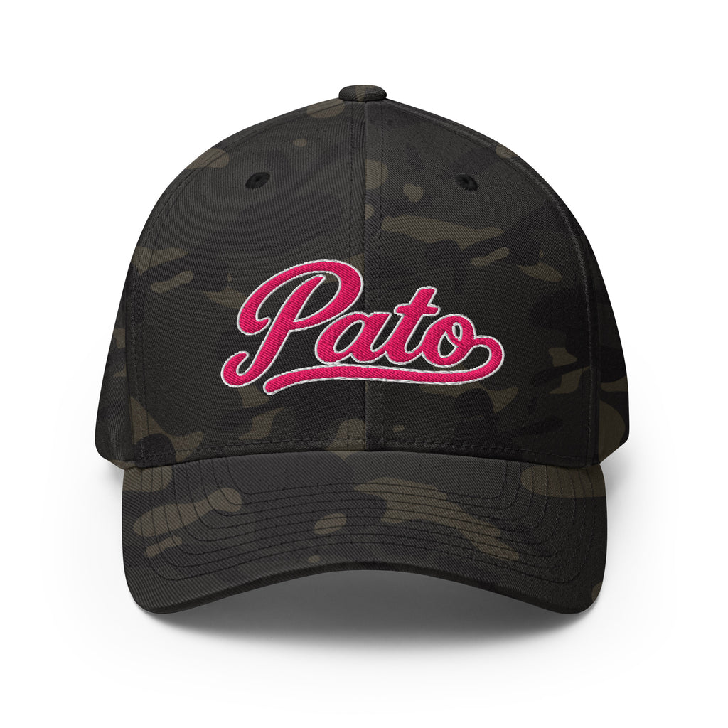PATO script golf cap with pink embroidery