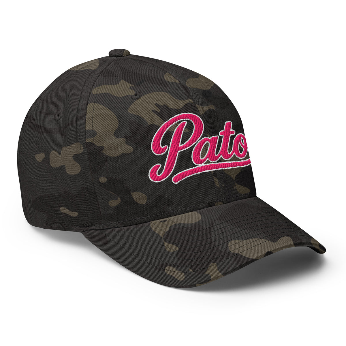 PATO script golf cap with pink embroidery