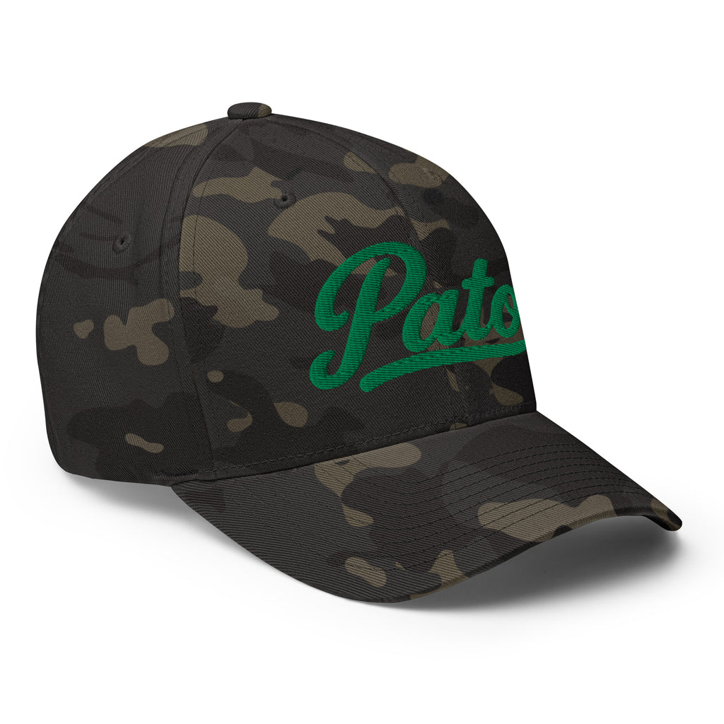 PATO script golf cap with green embroidery