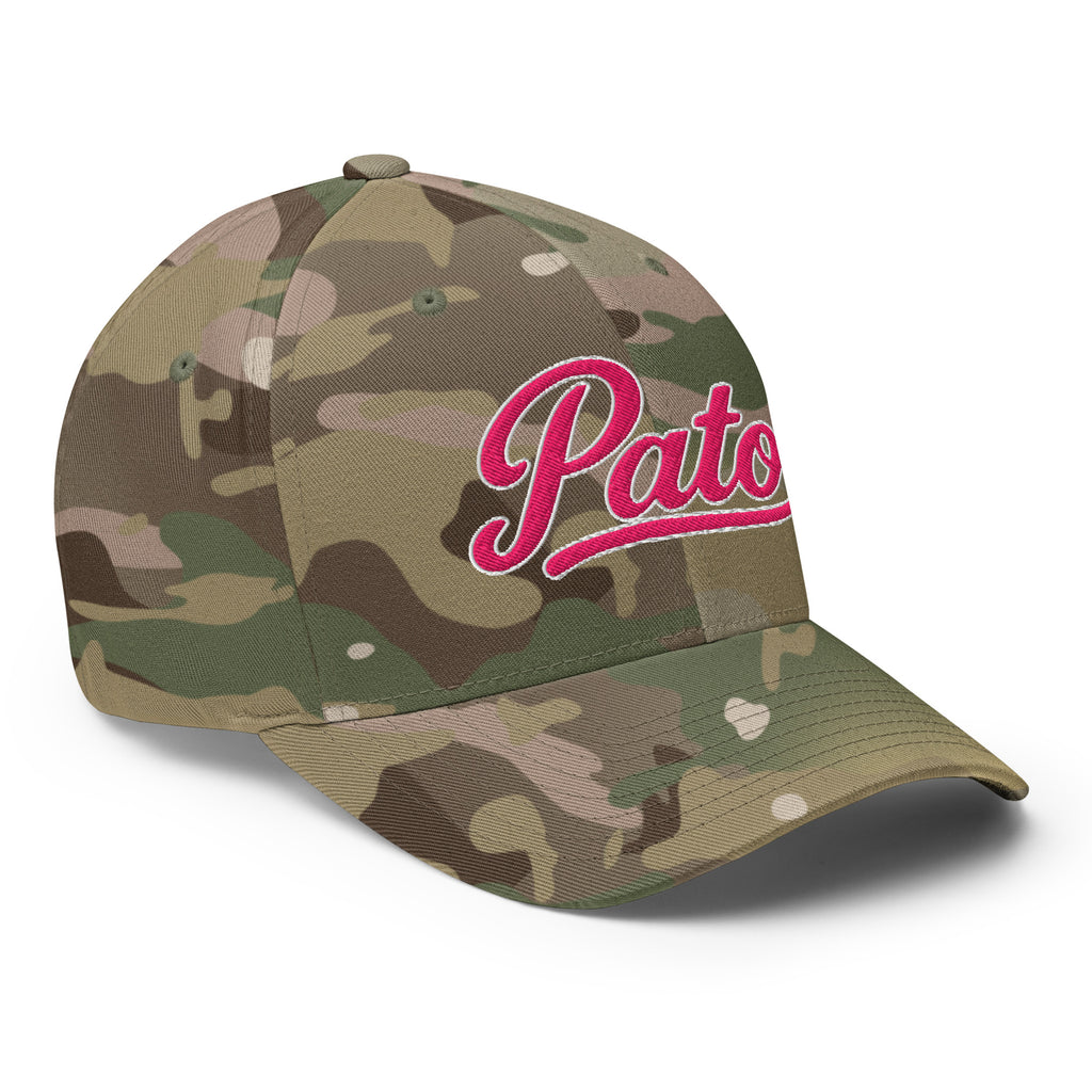 PATO script golf cap with pink embroidery