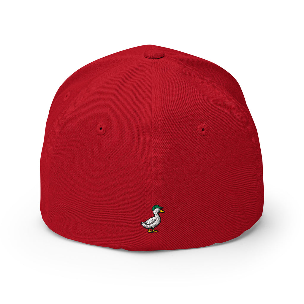 PATO script golf cap with green embroidery