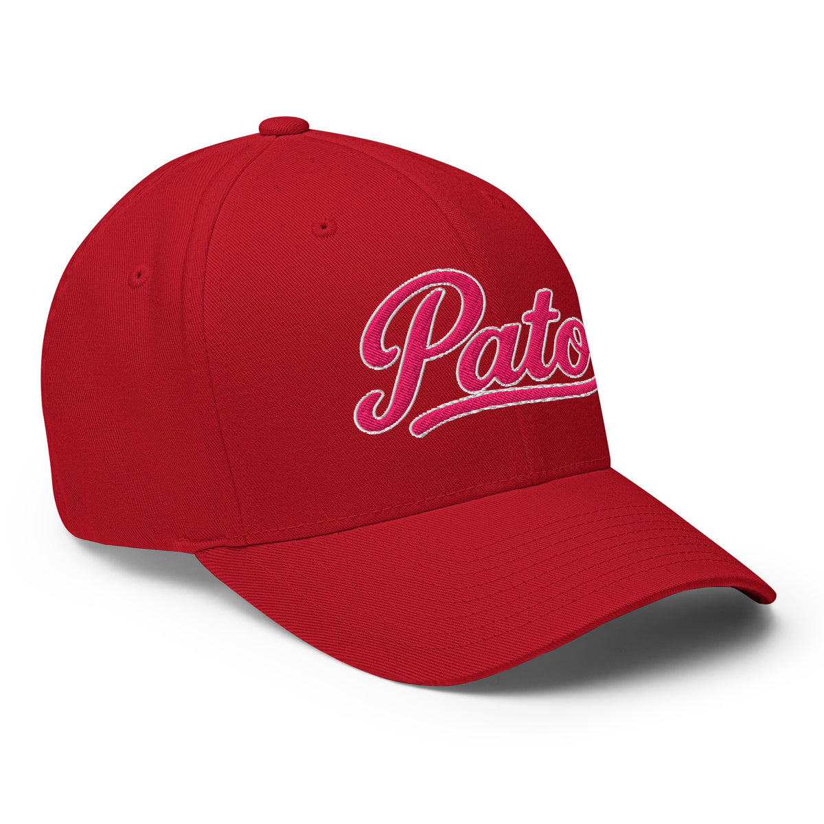 PATO script golf cap with pink embroidery