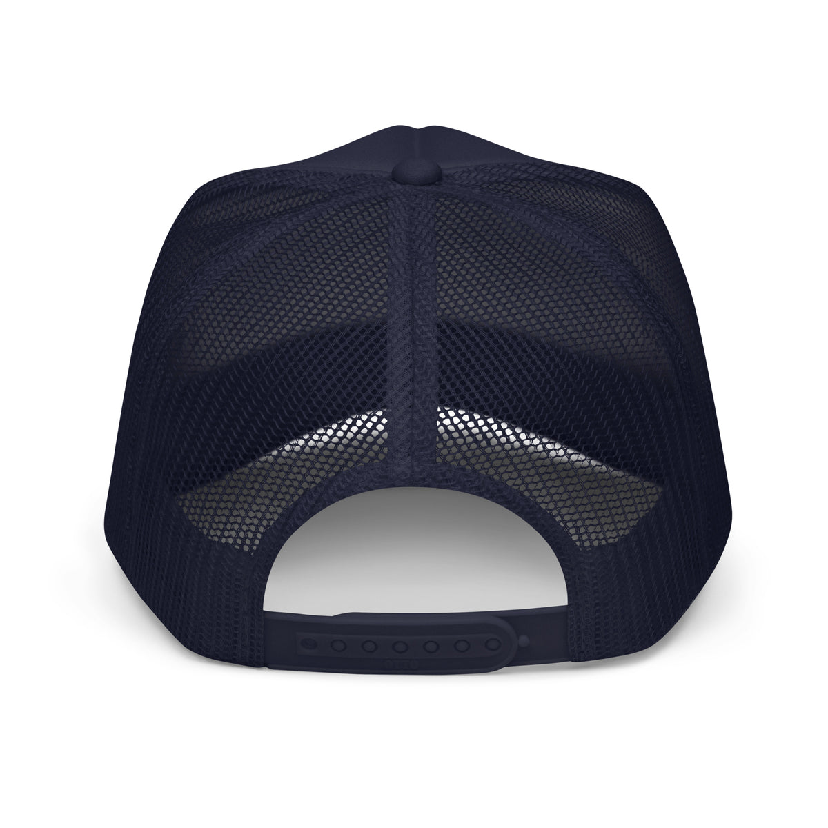 PATO foam trucker golf cap with varsity letters and golf flag