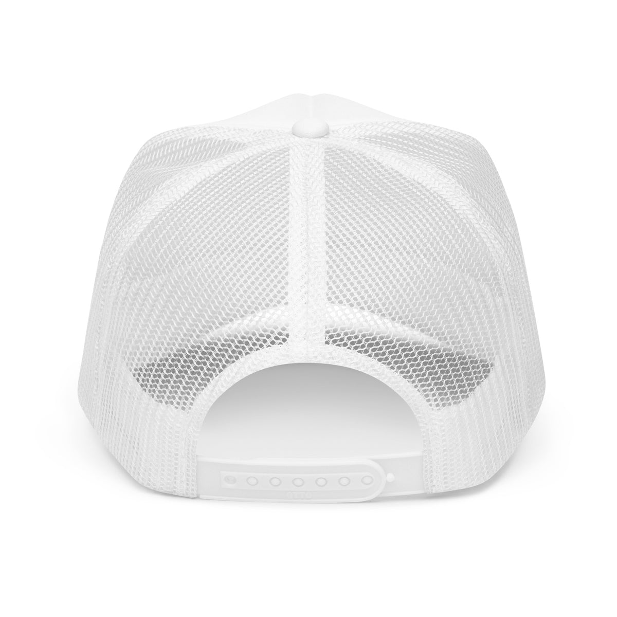 PATO foam trucker golf cap with varsity letters and golf flag