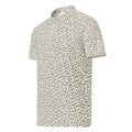 Golf polo with small all-over Venice print: gondolas, bridges and mooring poles
