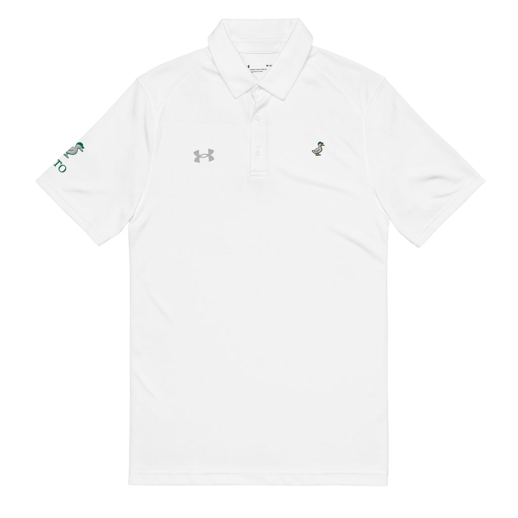 Under Armour men's golf polo with embroidered PATO duck
